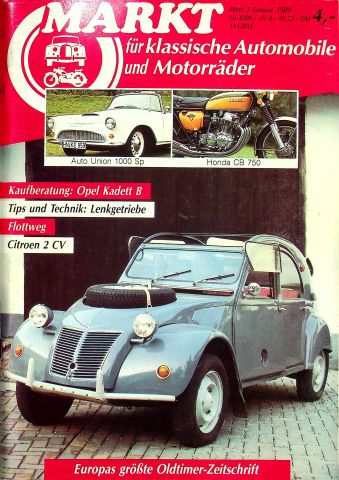 Deckblatt Oldtimer Markt (01/1989)